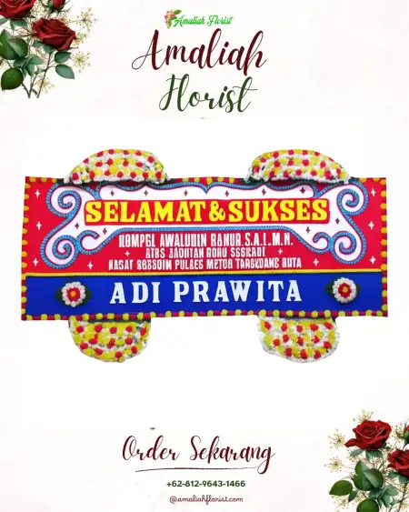 Papan Bunga Ucapan Selamat Krembangan